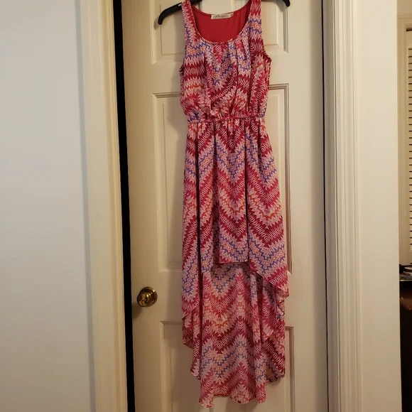 Liberty&Love high/low pink and purple dress, S - Picture 2 of 8
